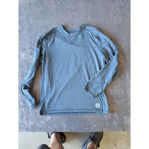 Rugged Elements Mens Long Sleeve Performance Shirt Heather Blue Gray Small S